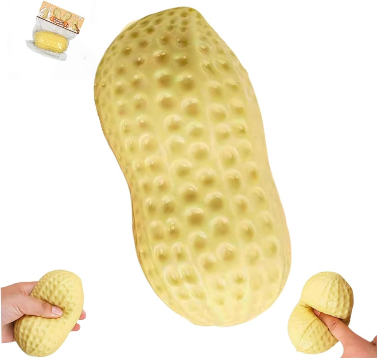 Peanut Squishy Stress Ball – Instant Anxiety Relief Fidget ToyPeanut Squishy Stress Ball – Instant Anxiety Relief Fidget Toy