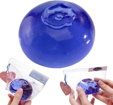 Blueberry Taba Squishy – Handmade Clear Stress Relief Fidget Toy