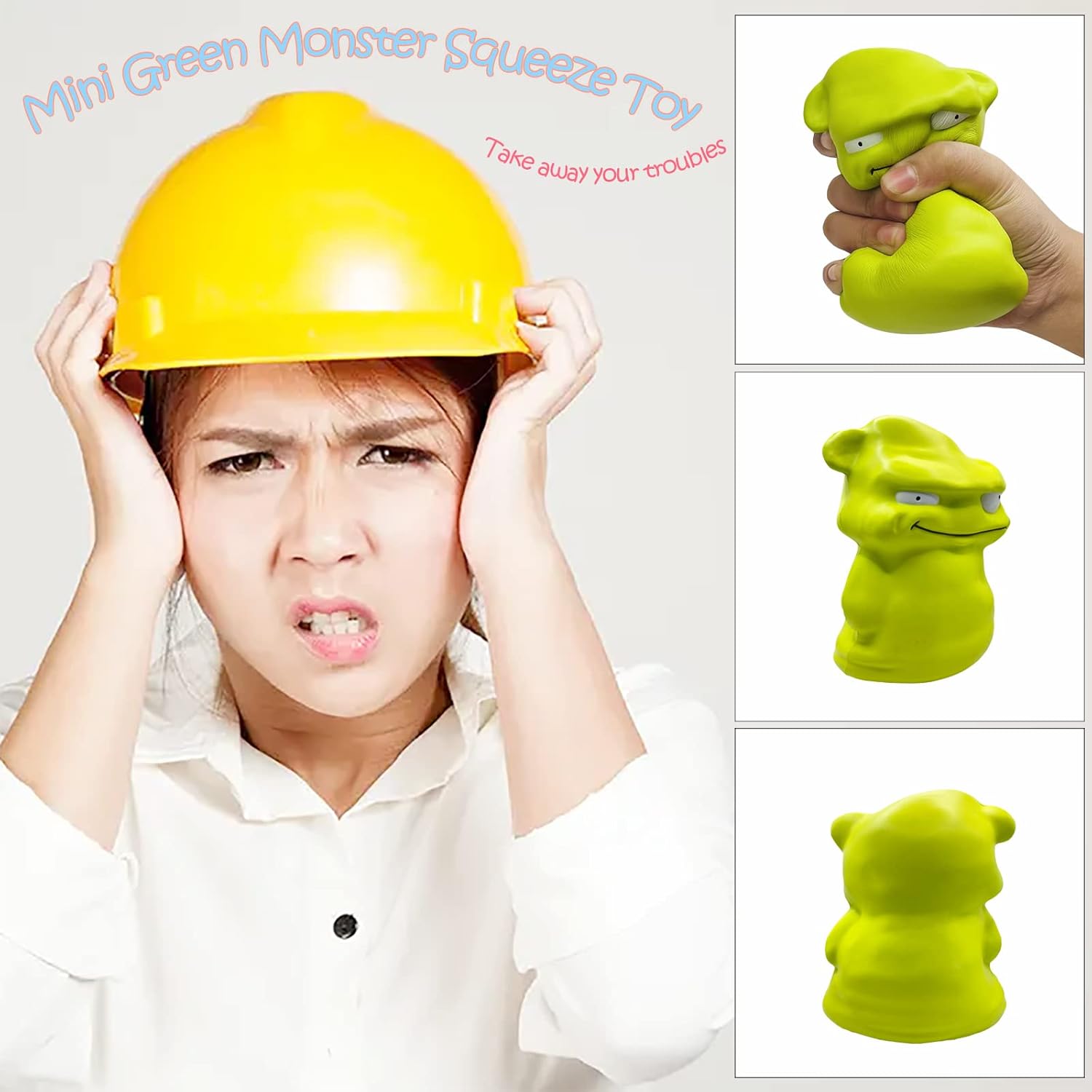 Adorable Mini Green Monster Slow Rising Squishy,