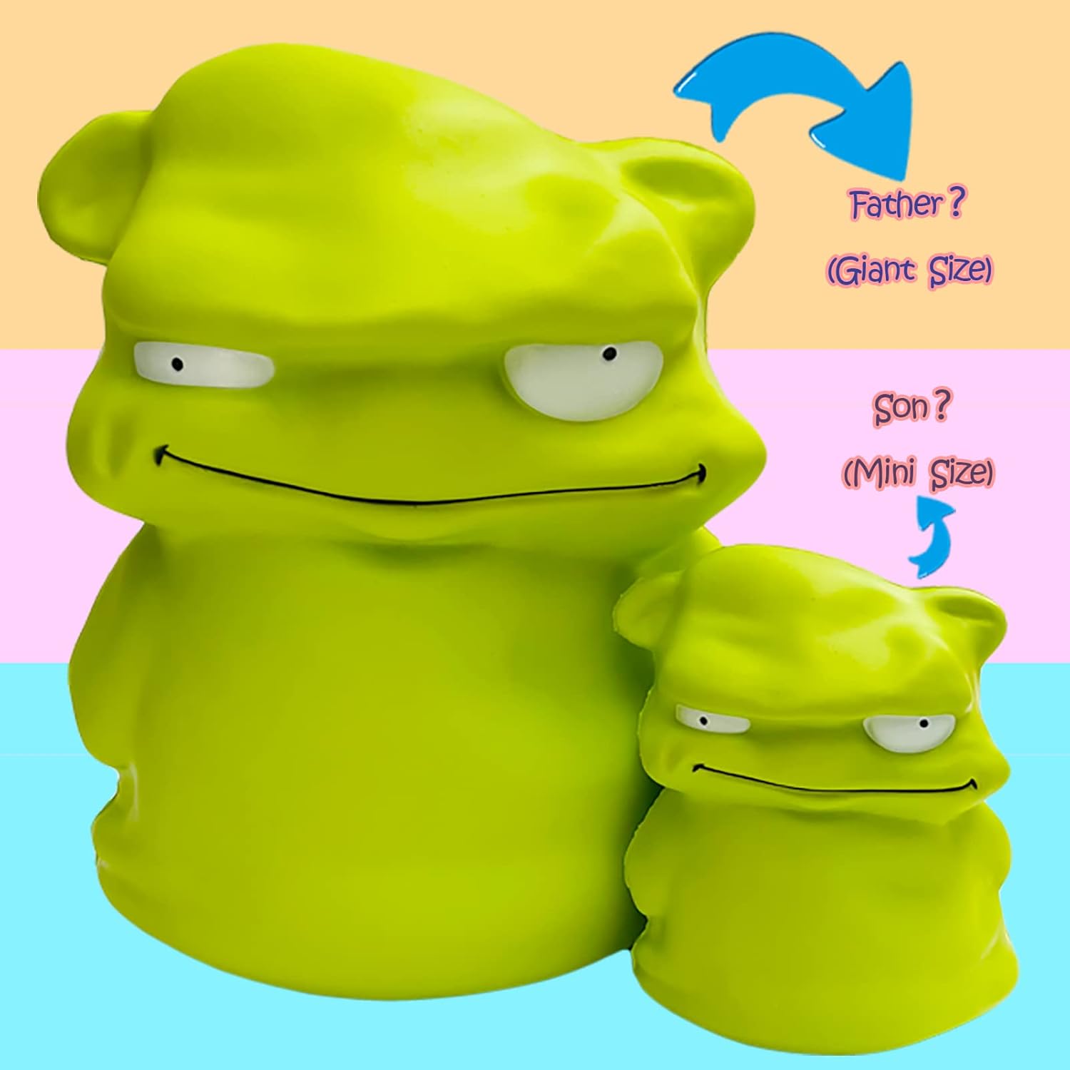 Adorable Mini Green Monster Slow Rising Squishy,