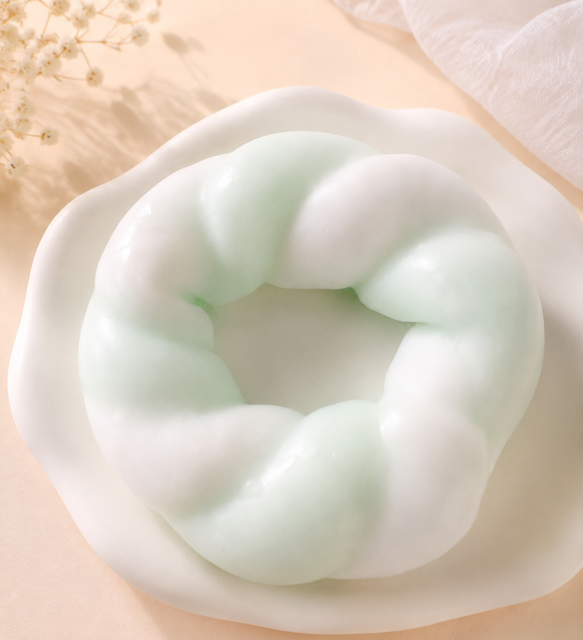 Crunchy Donut Squishy – Handmade ASMR Stress Relief Toy