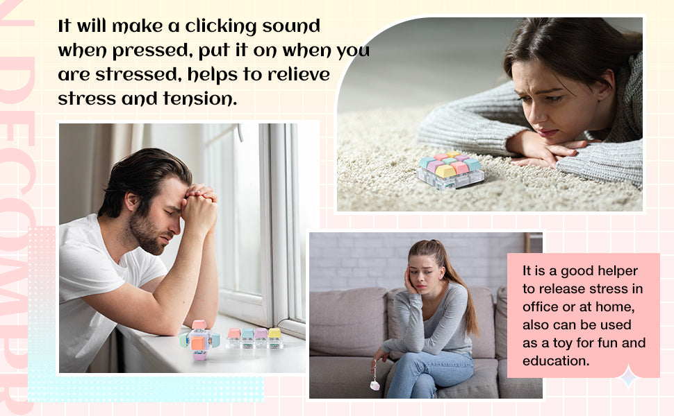 Relief toy keyboard clicker toy