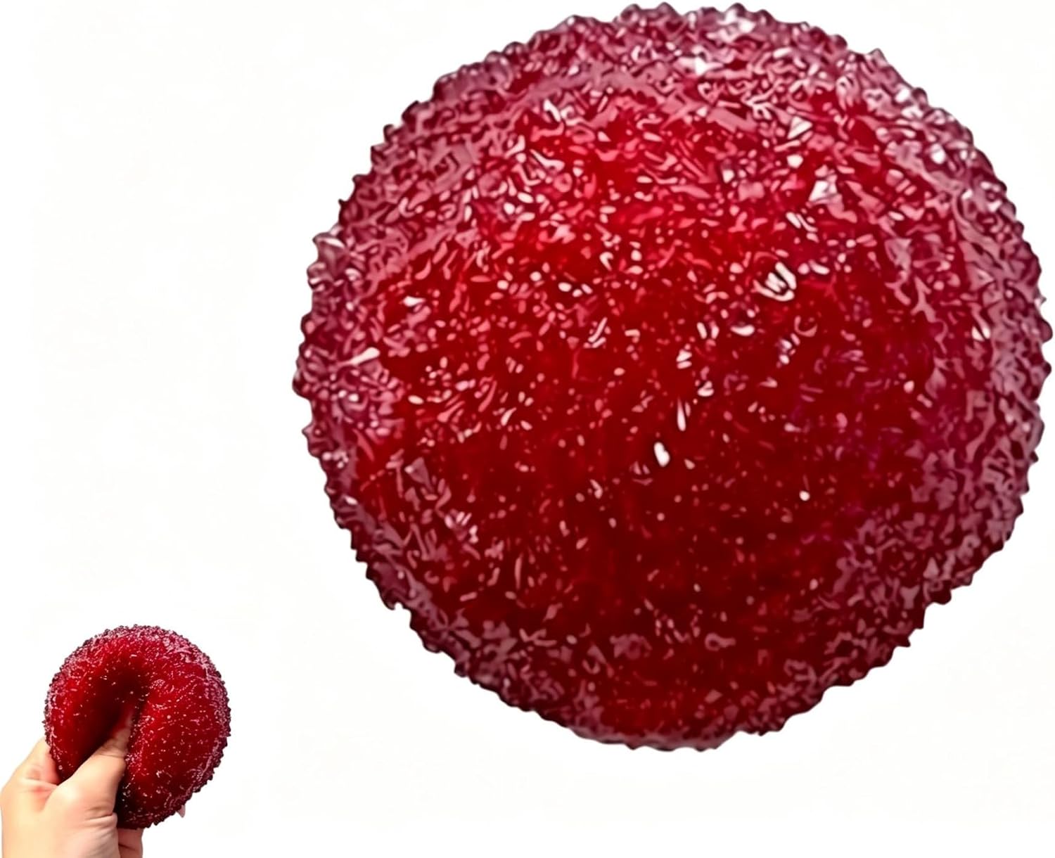 Fruit Shaped Squishy Stress Ball – Soft Bayberry Fidget Toy for Anxiety Relief, Sensory Squeeze Toy for Adults & Kids
