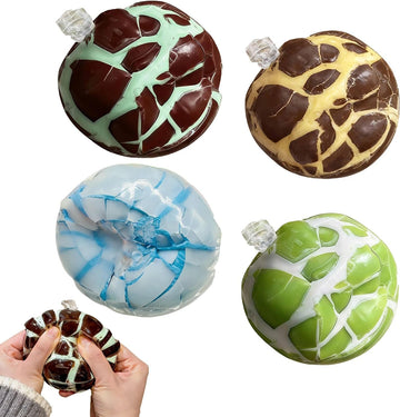 Crunchy Wax Squishy Stress Ball – ASMR Cracking Sensory Toy for Stress Relief & Anxiety Relief (4PCS)