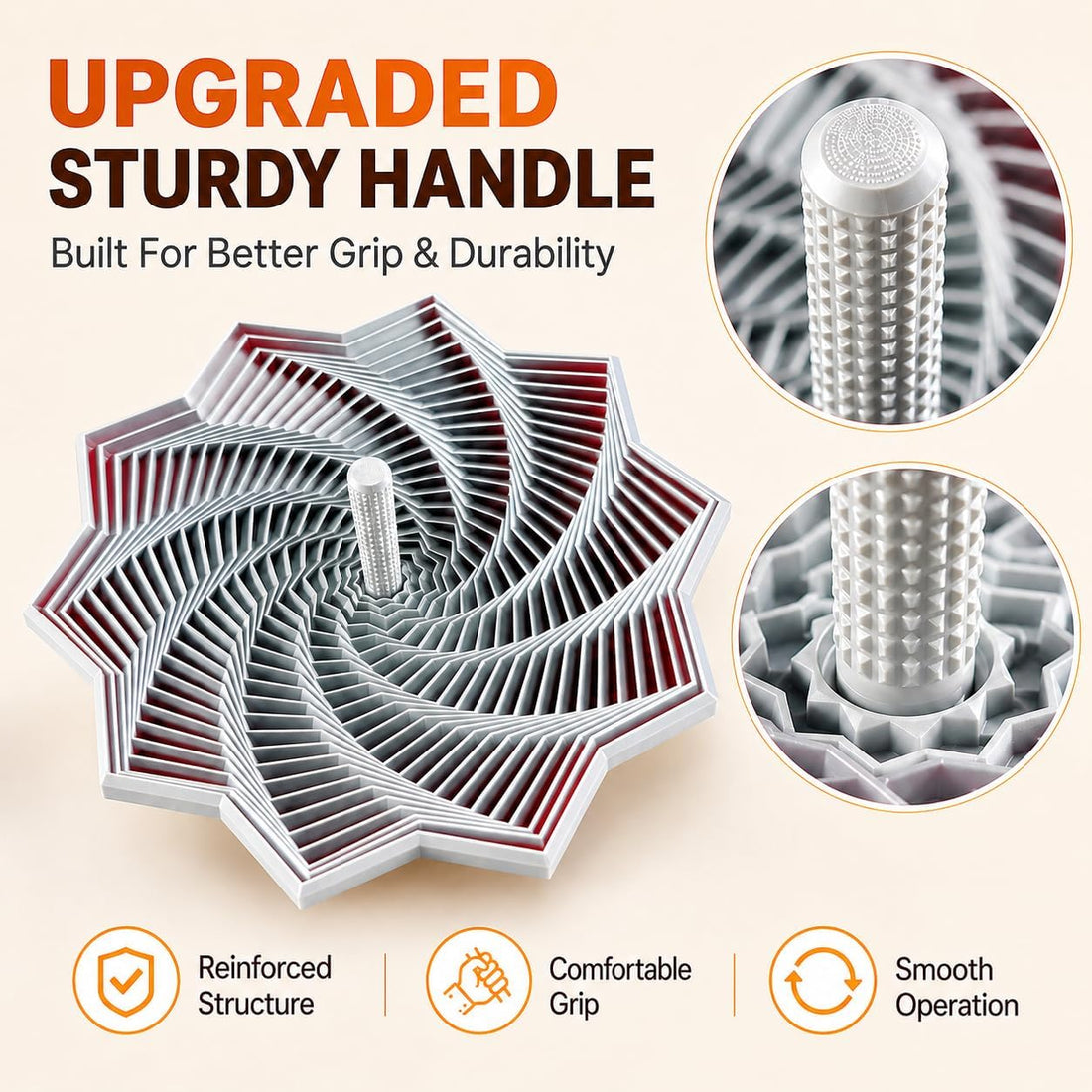 Large 6.9-inch 3D printed stress-relief toy
