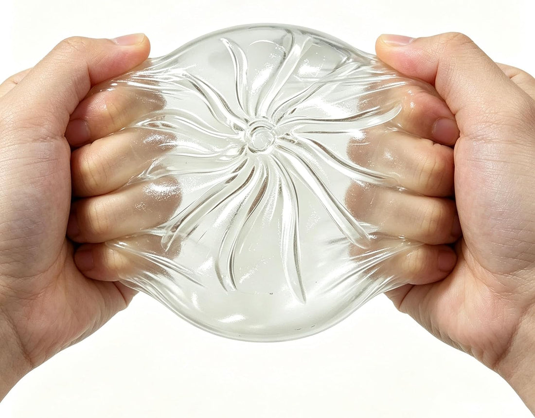 10PCS DIY Dumpling Squishy Skins – Clear Empty Fillable Squishies for Stress Ball Making, Slow Rising Sensory Fidget Toy