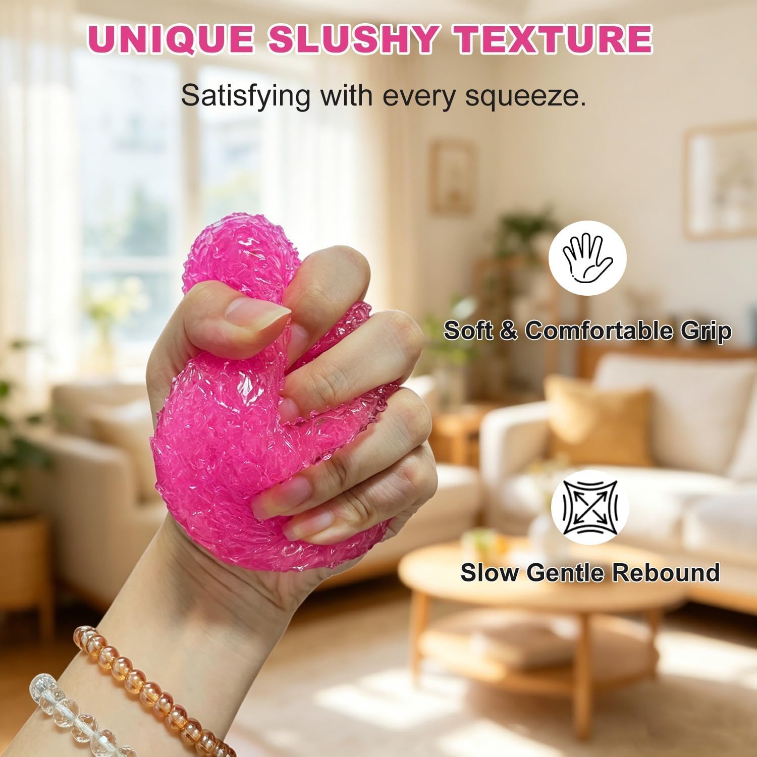 Handmade Waxberry Crunchy Squishy – Cute Ice Skin Sensory Toy with ASMR Squeeze Experience