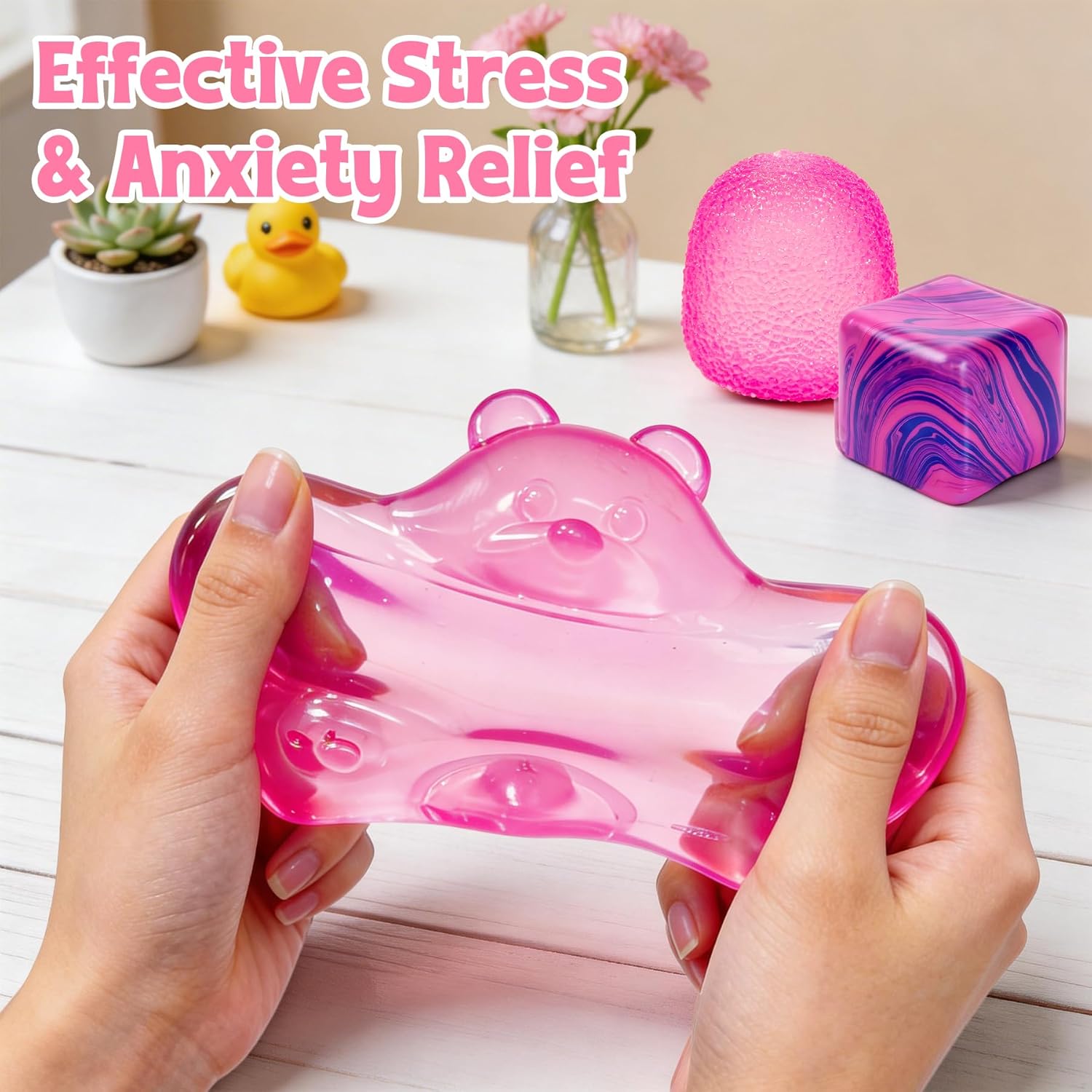 3PCS Taba Squishy Stress Cubes – Soft Fidget Toys for Stress Relief, Anxiety Relief & Sensory Play for Kids and Adults