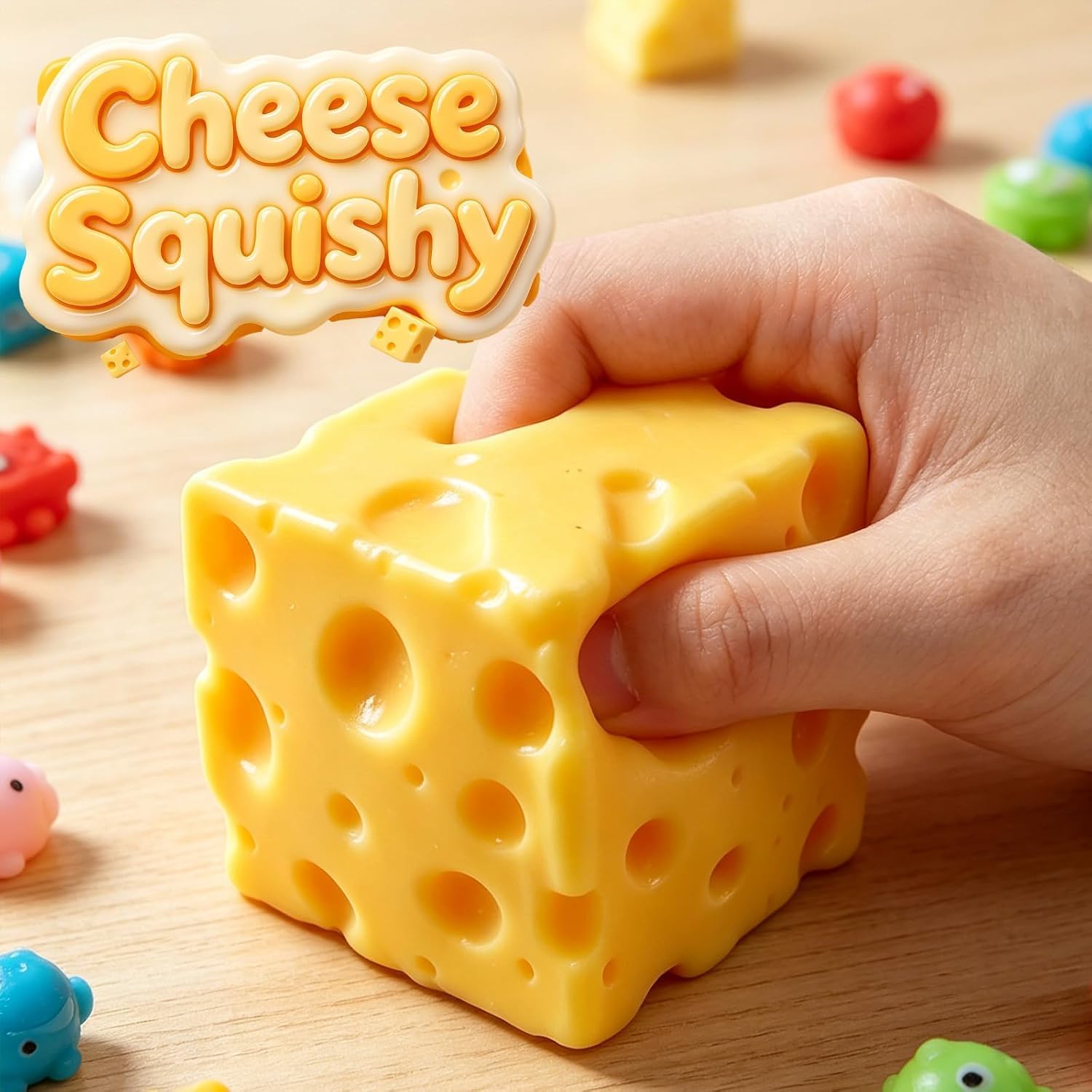 Cheese Squishy Stress Relief Original Sensory Food Squishy