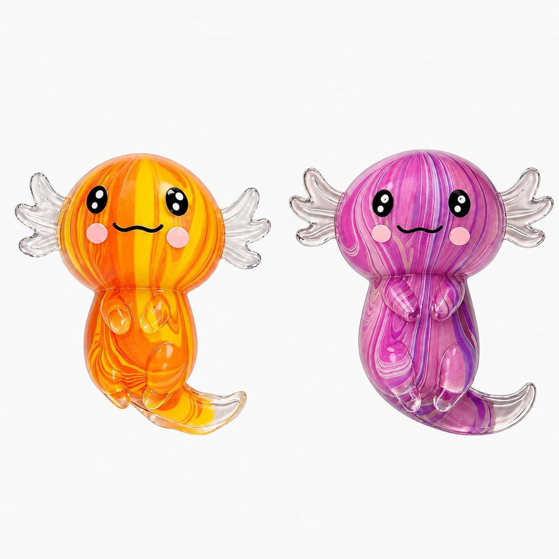 2 Pcs Axolotl Squishy Stress Relief Toy