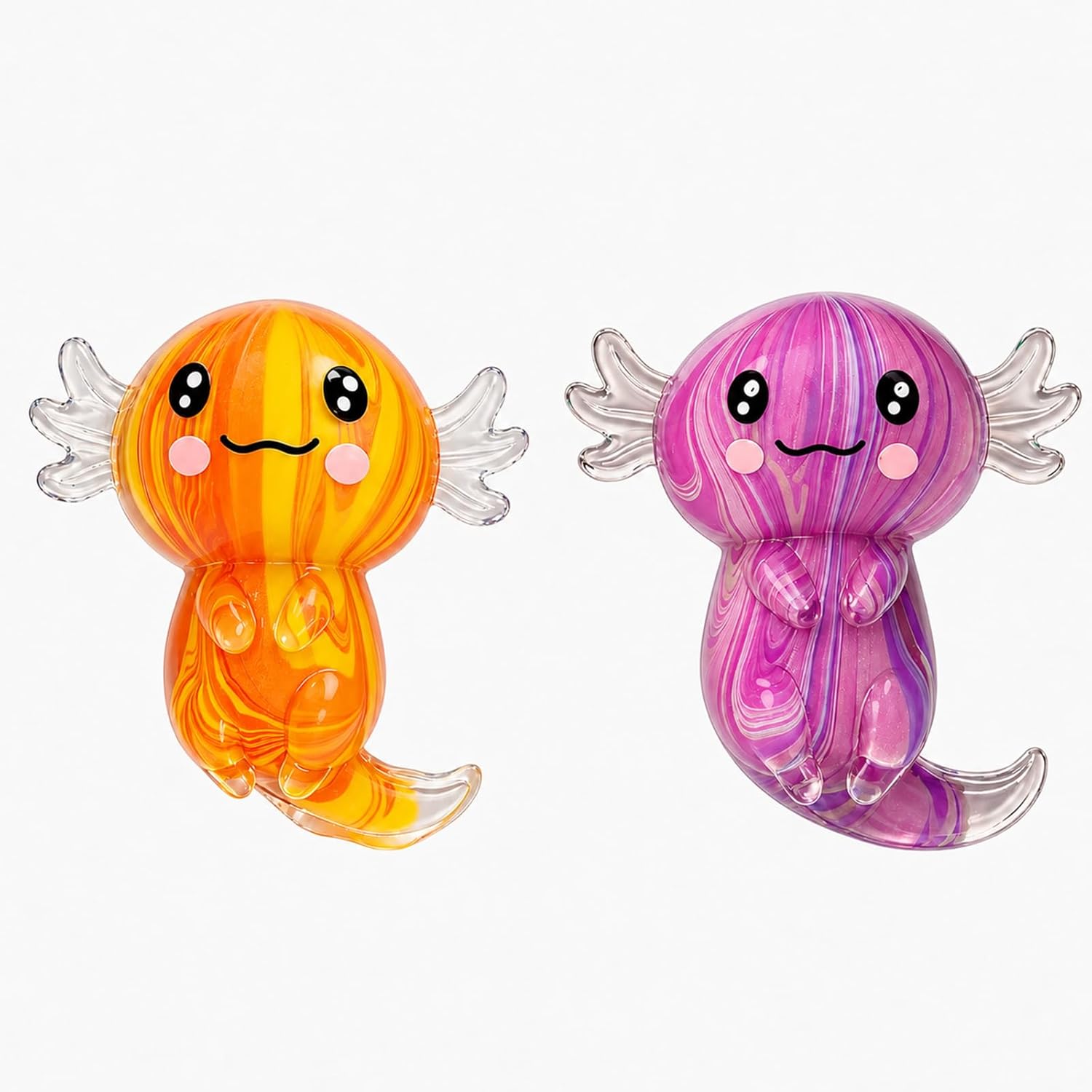 2 Pcs Axolotl Squishy Stress Relief Toy