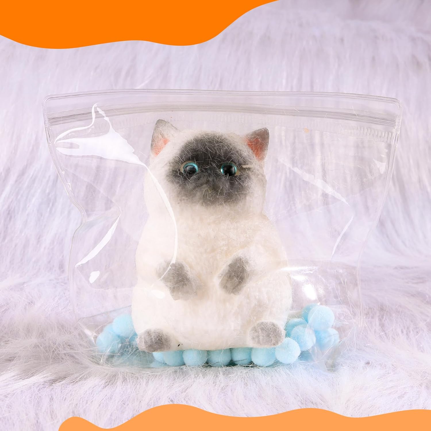 Handmade Cat Taba Squishy – Large Soft Stress Relief Squeeze Toy