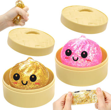 Two 1.9-inch "sweet pellets" glitter soft surprise boxes