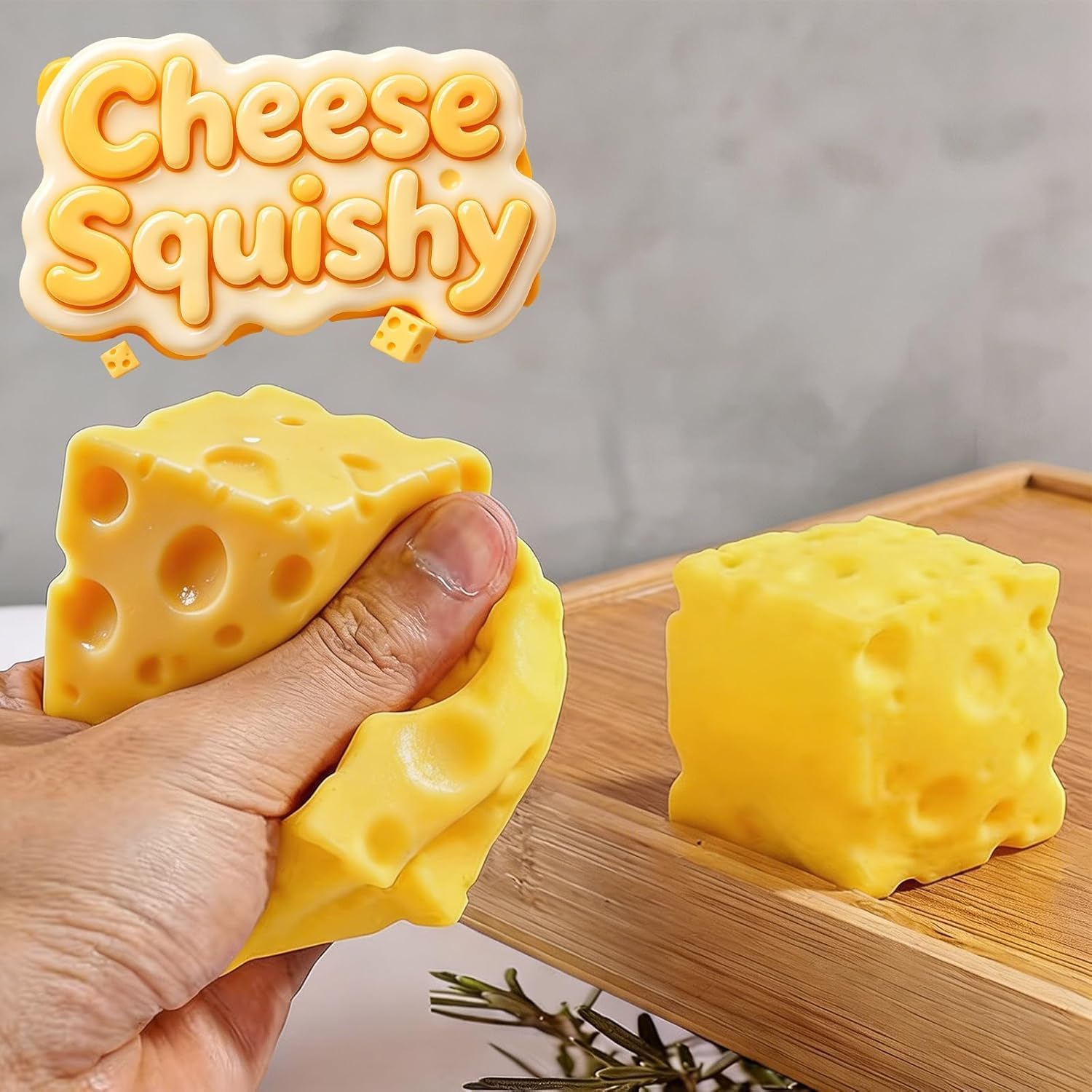 Cheese Squishy Stress Relief Original Sensory Food Squishy