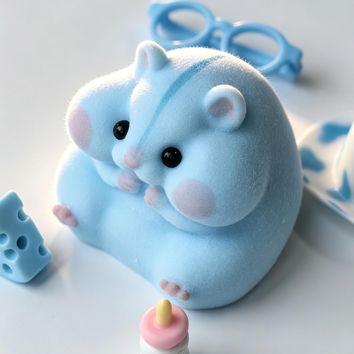 Handmade Tabba soft and cuddly hamster toys, cute and soft hamster stress-relieving toys.