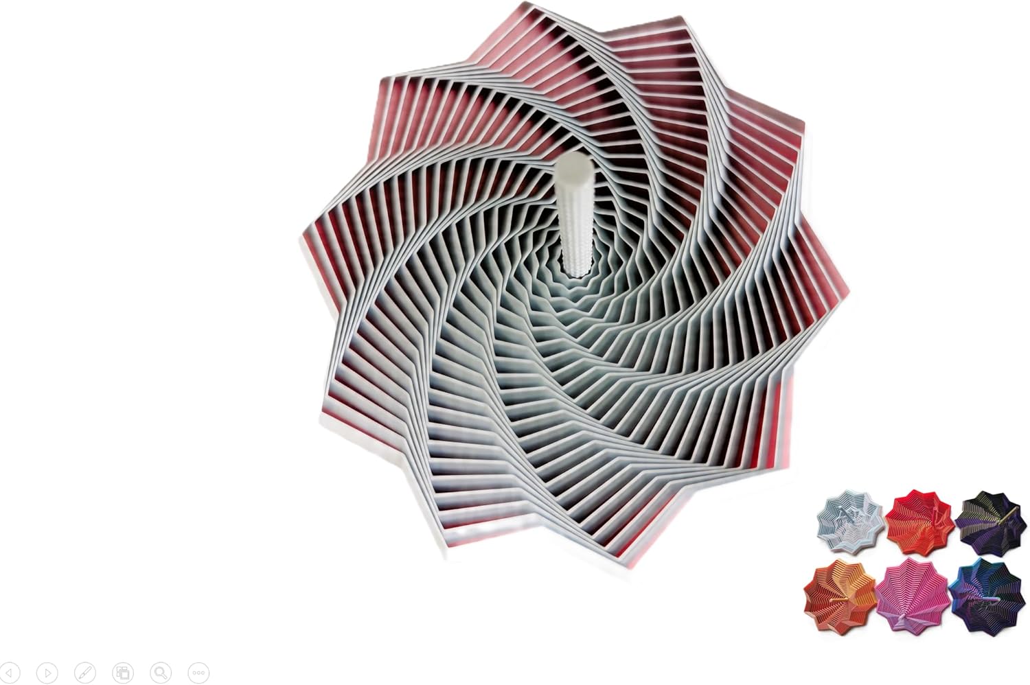 Large 6.9-inch 3D printed stress-relief toy