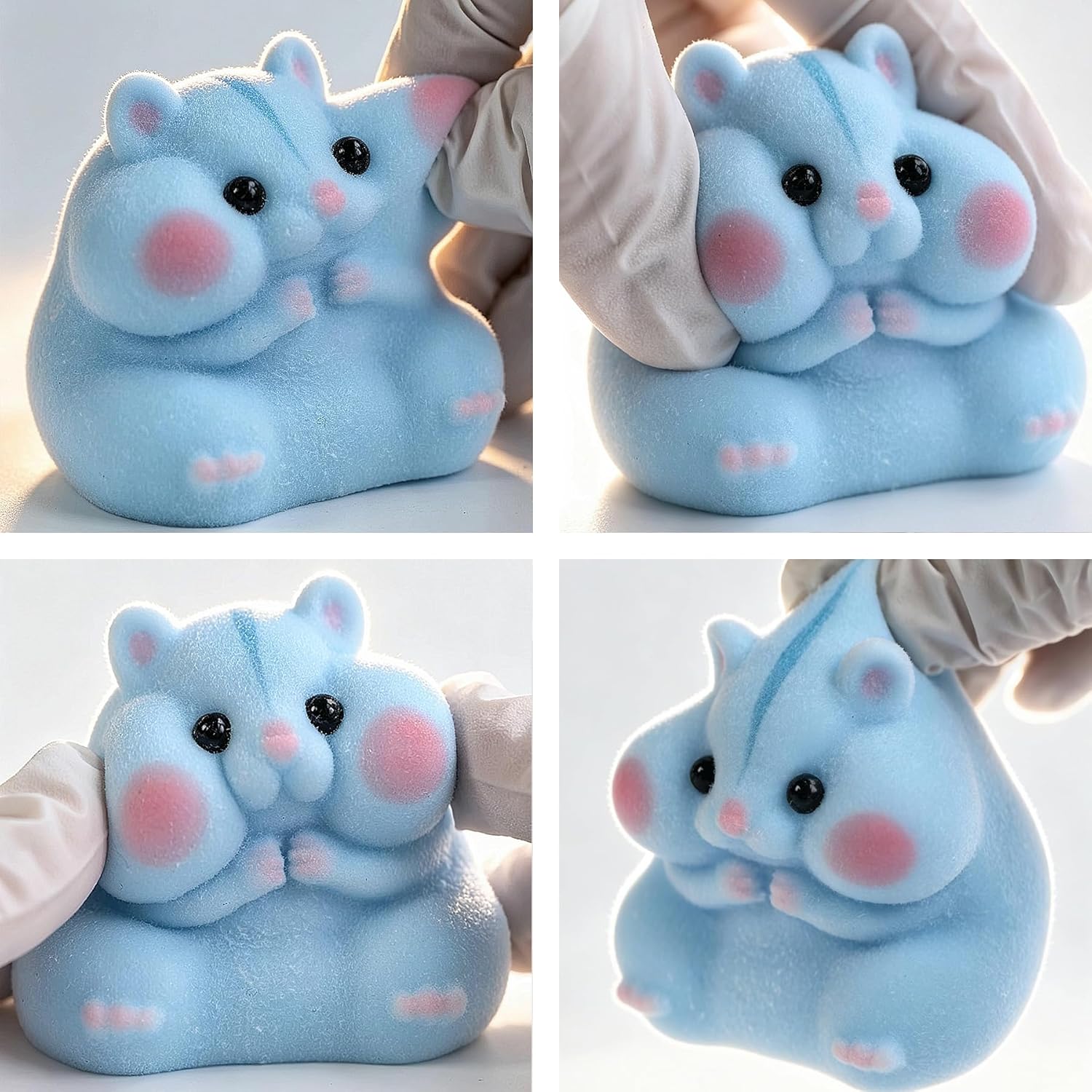 Handmade Tabba soft and cuddly hamster toys, cute and soft hamster stress-relieving toys.