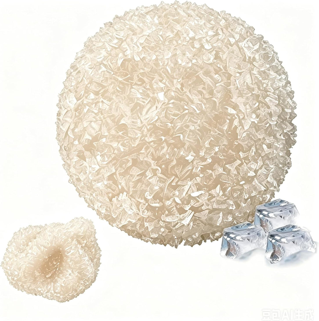 Crunchy Ice Skin Squishy Stress Ball – Slow Rising Fidget Toy for Anxiety Relief