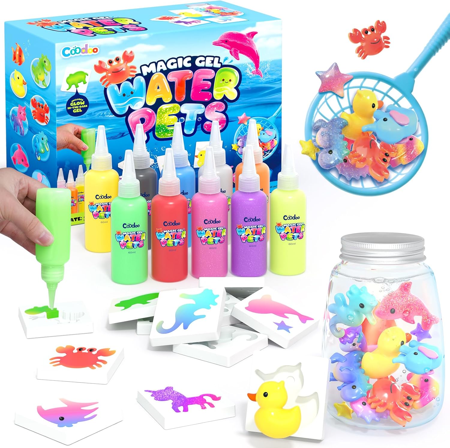 Magic Water Elf DIY Craft Kit for Kids – Create Your Own Water Elf Pets & Squishy Toys
