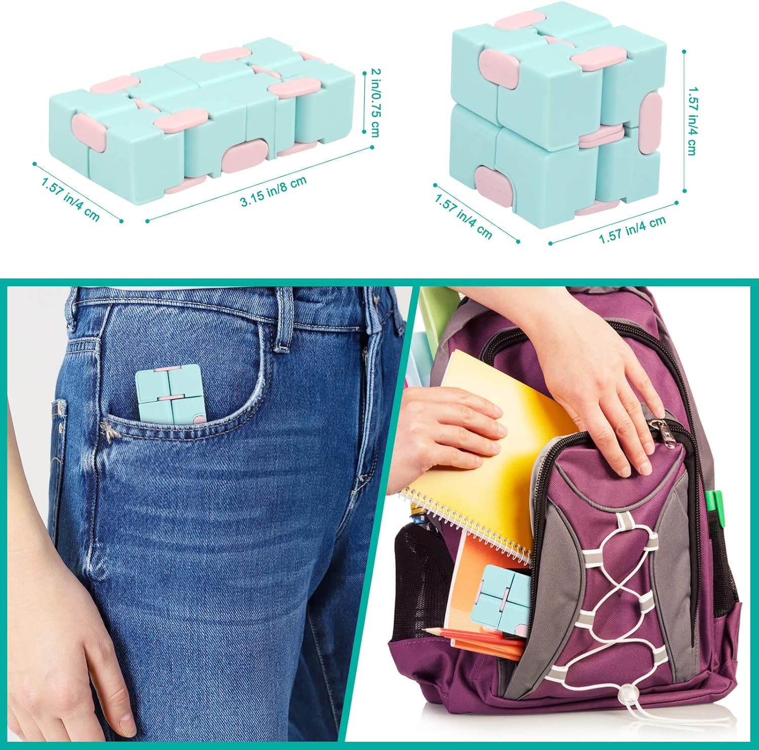 Infinity Cube Fidget Toy Stress Relieving