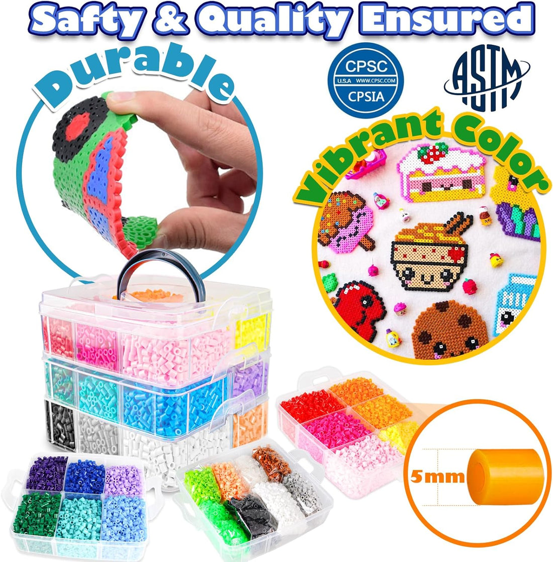 DIY Fuse Beads Kit – 12,000 Pieces