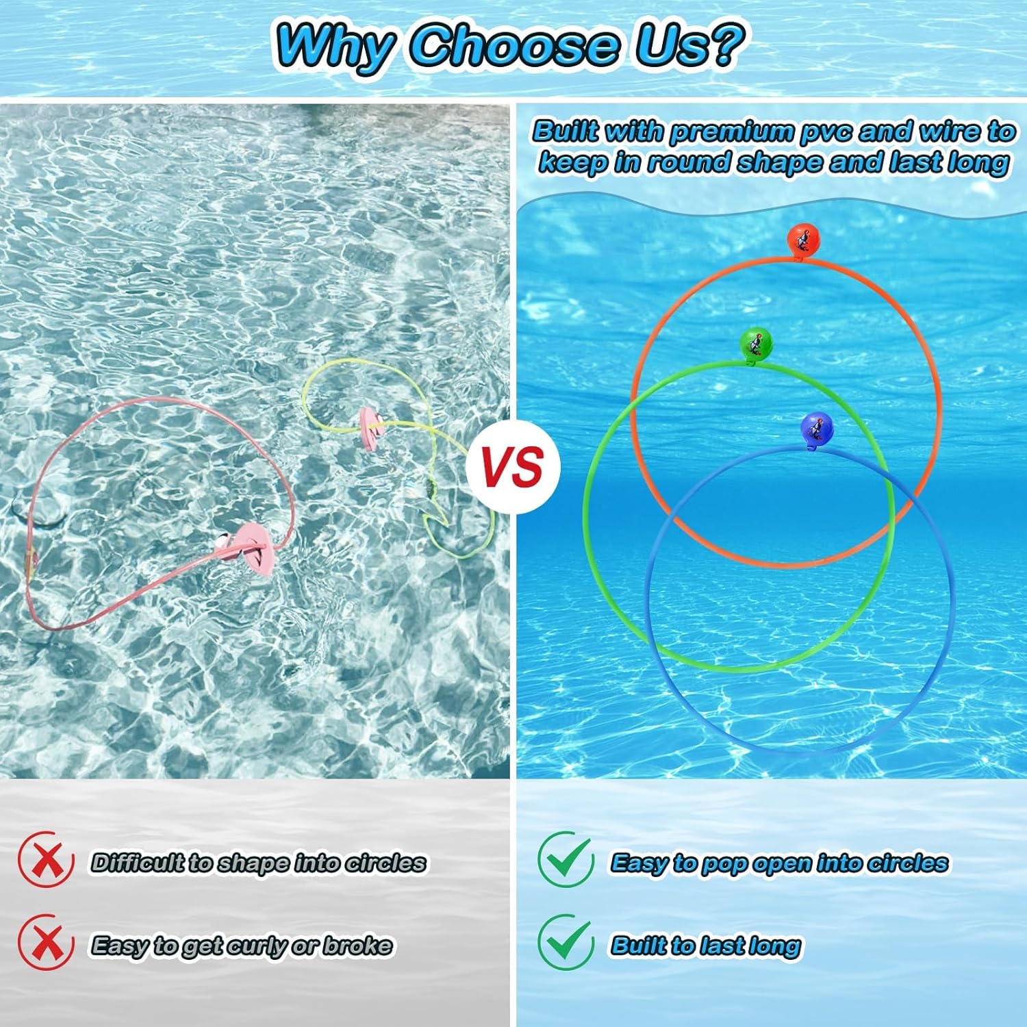 "28-Piece Pool Diving Rings Set – Underwater Treasure Swim Game"