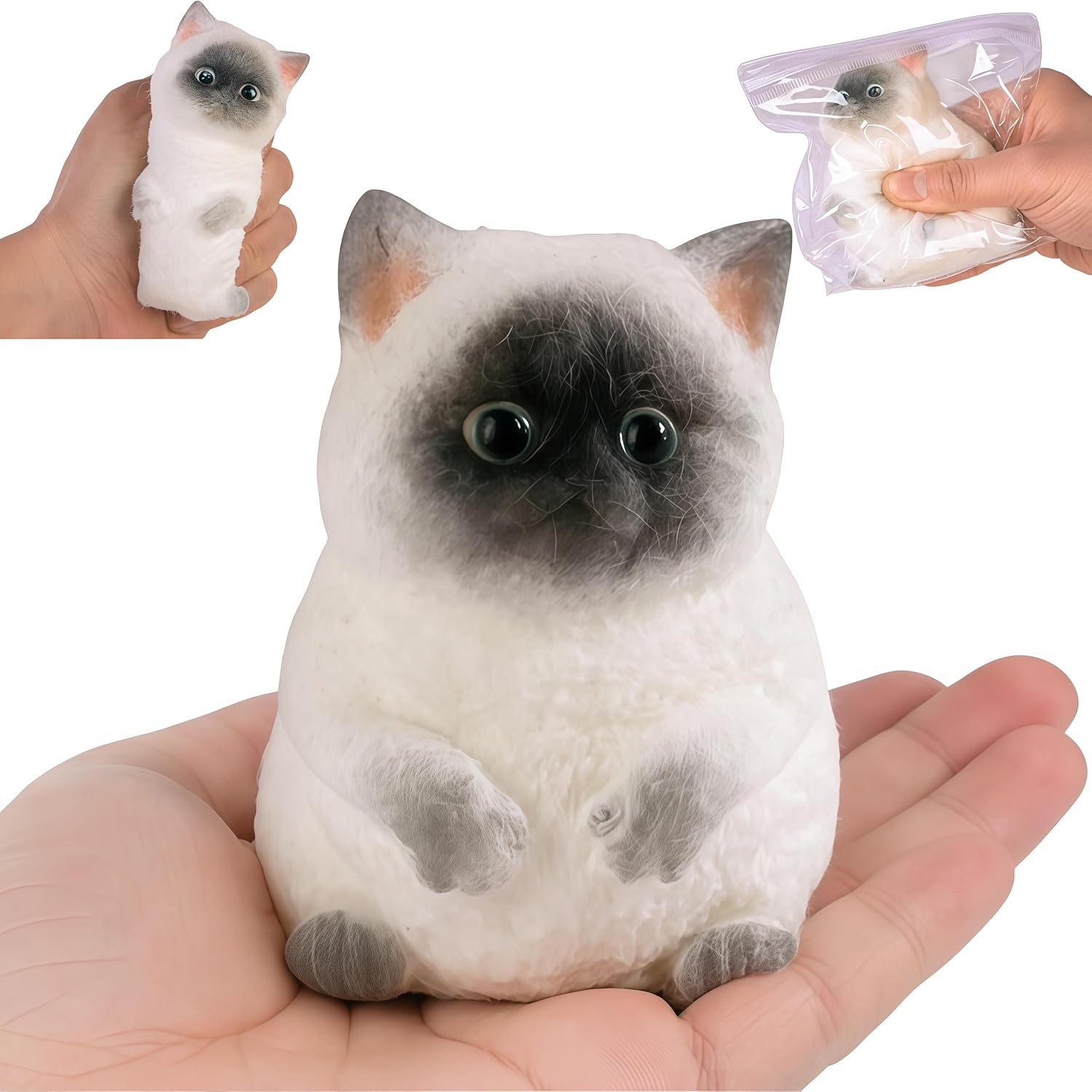 Handmade Cat Taba Squishy – Large Soft Stress Relief Squeeze Toy