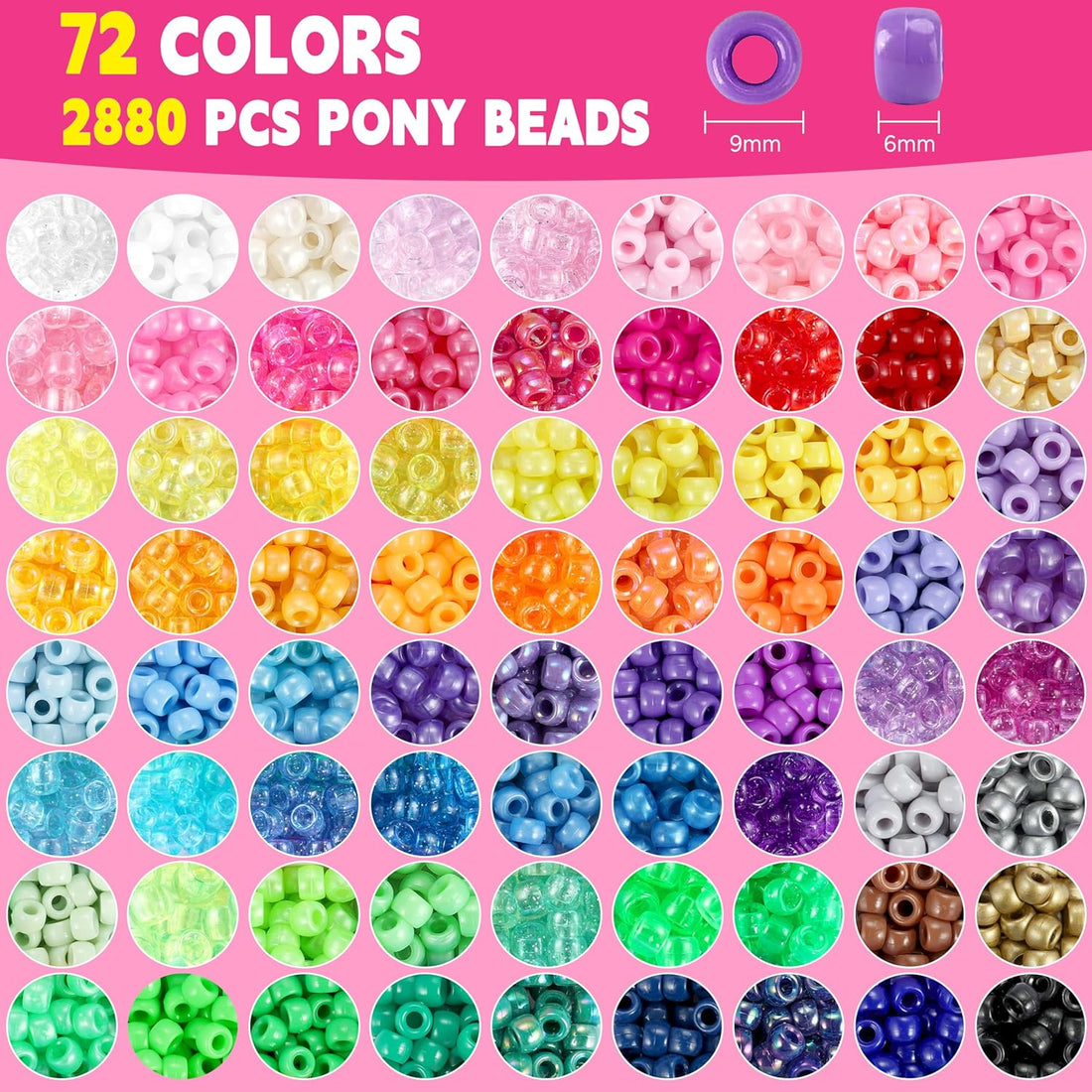 Friendship Bracelet Making Kit – 10 Kandi Bracelet Designs