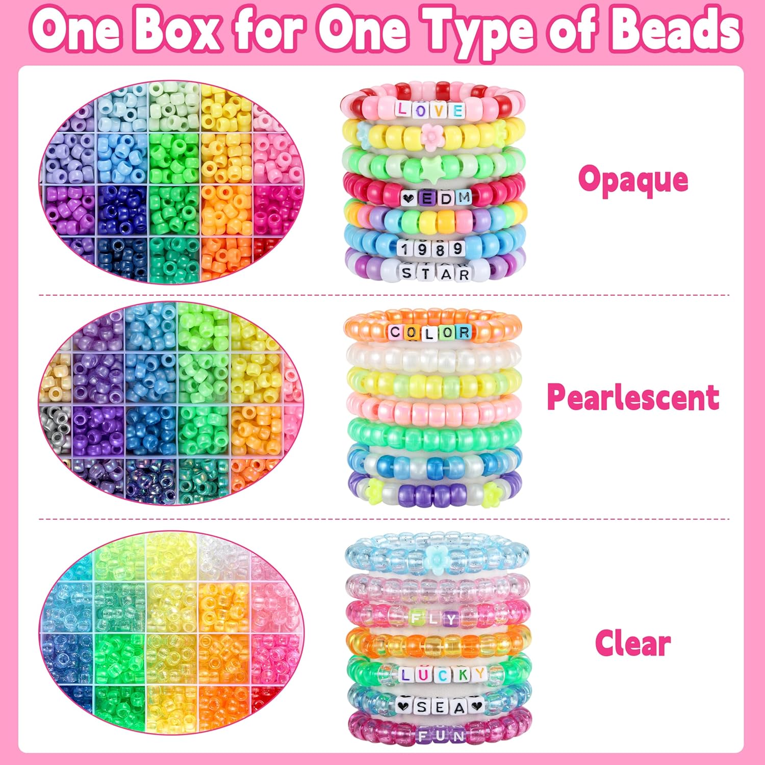 Friendship Bracelet Making Kit – 10 Kandi Bracelet Designs