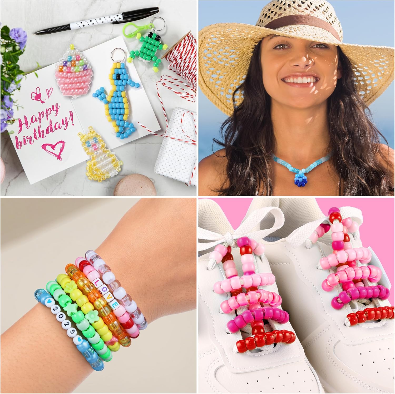 Friendship Bracelet Making Kit – 10 Kandi Bracelet Designs