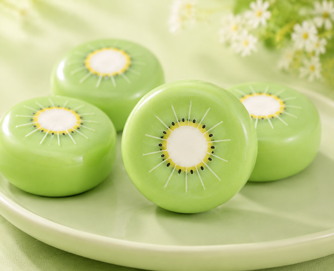 Kiwi Crunchy Squishy Stress Ball – Summer Ice Slush Fruit ASMR Sensory Squeeze Toy