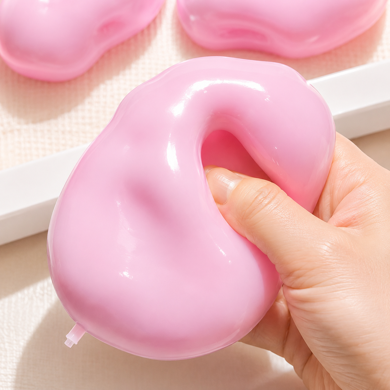 Handmade Crunchy Soap Squishy – ASMR Stress Relief Fidget Toy with Satisfying Texture