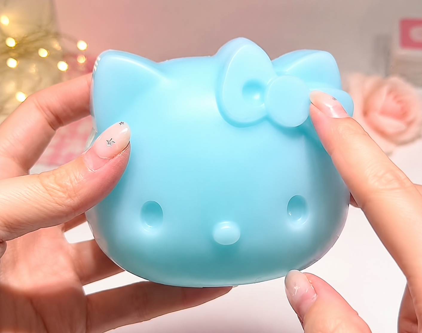 Crunchy Ice Skin Cat Squishy – Handmade ASMR Fidget Toy for Stress Relief