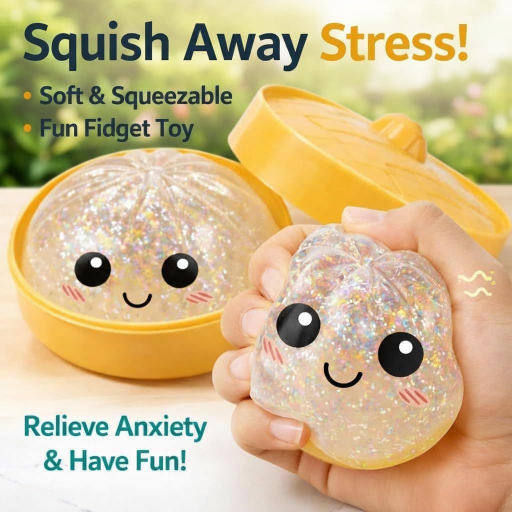 Two 1.9-inch "sweet pellets" glitter soft surprise boxes