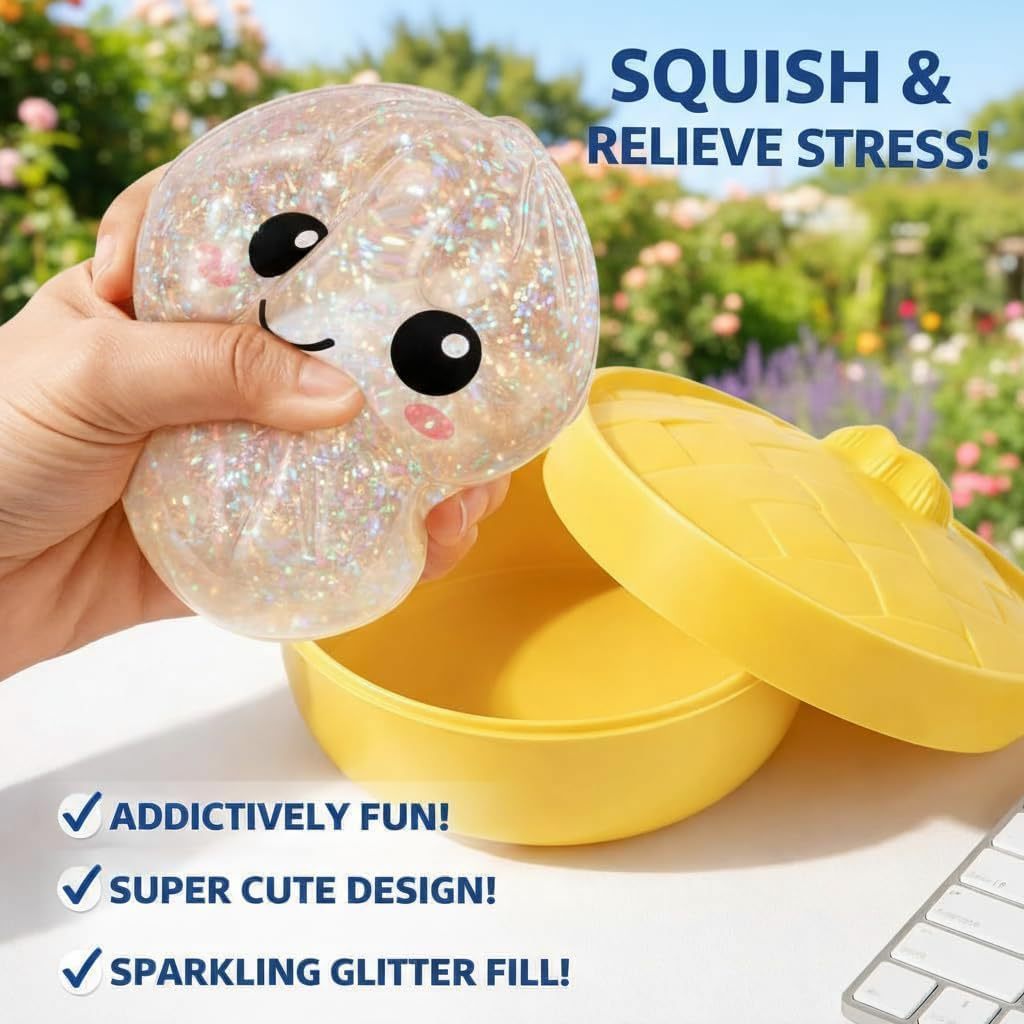 Two 1.9-inch "sweet pellets" glitter soft surprise boxes
